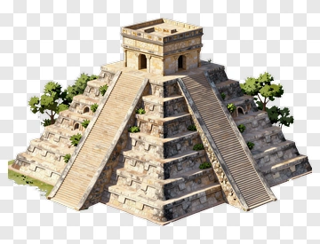 Ancient Maya Pyramid Temple PNG