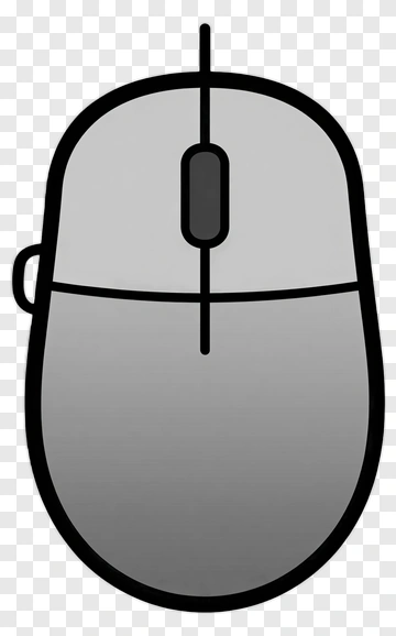 Black Outline Mouse PNG