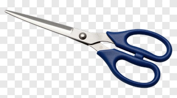 Blue Handheld Scissors PNG