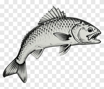 Hand-drawn Fish Illustration PNG