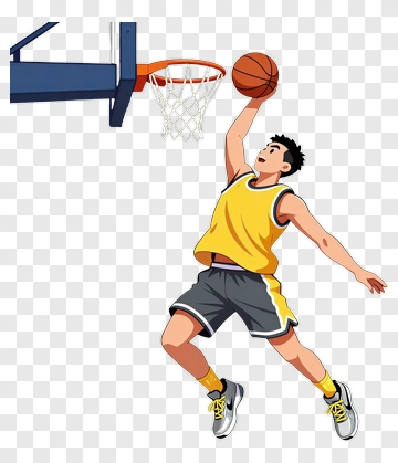 Basketball Player Dunking PNG