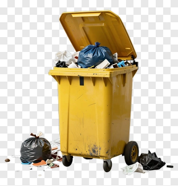 Overloaded Trash Can PNG