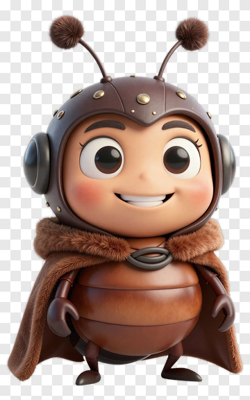 Adventurous Bee Aviator PNG