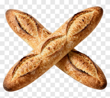 Two Crossed Baguettes PNG