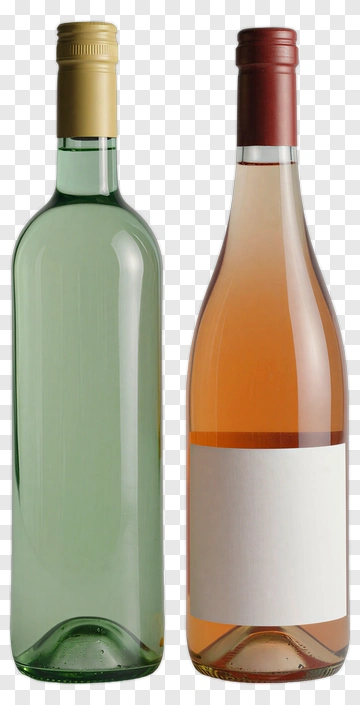 Two Wine Bottles Side By Side PNG