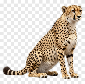 Cheetah Sitting PNG
