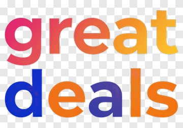 Great Deals Text PNG