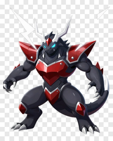 Electric Dragon Monster PNG