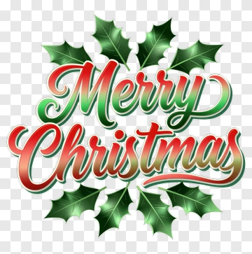 Merry Christmas Holiday Greeting PNG