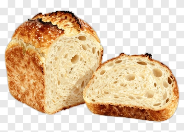 Artisan Bread Loaf With Slice PNG