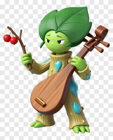 Tree Spirit Playing Musical Instrument PNG