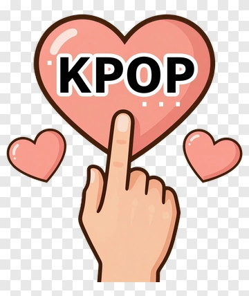 Hand Touching KPOP Heart PNG