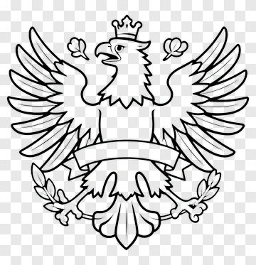 Eagle Crest With Crown And Laurel Wreath PNG