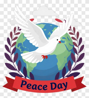 Dove Flying Over Earth For Peace Day PNG