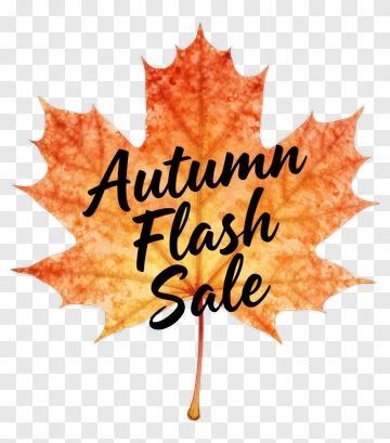 Autumn Flash Sale On Maple Leaf PNG