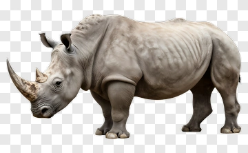White Rhinoceros PNG