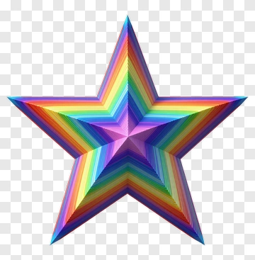 Rainbow Star PNG