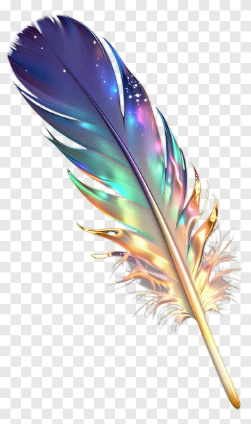 Iridescent Feather PNG