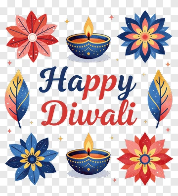 Happy Diwali Festival Design PNG