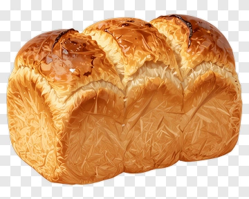 Golden Braided Bread PNG