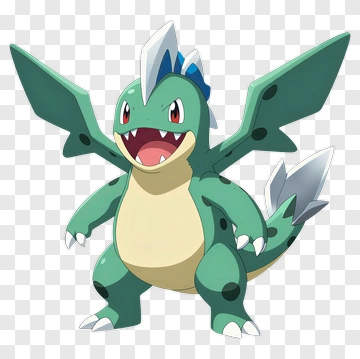 Dragon Pokemon With Green Scales PNG