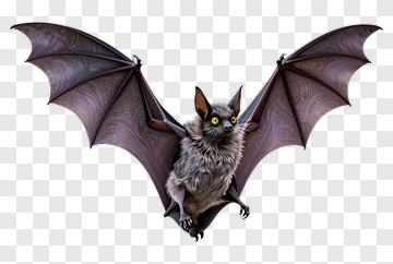 Bat With Spread Wings PNG