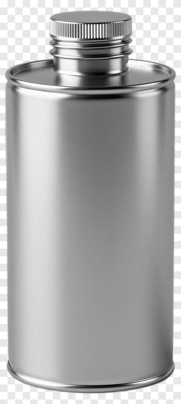 Silver Metal Can PNG