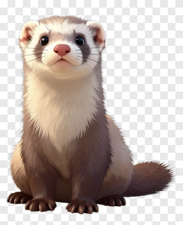 Cute Ferret PNG
