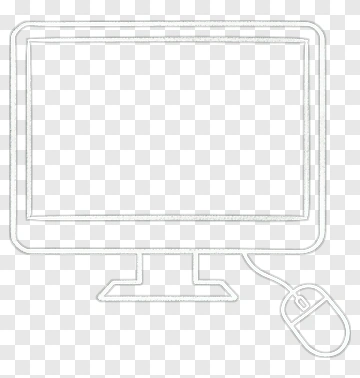 Computer Monitor And Mouse Drawing PNG