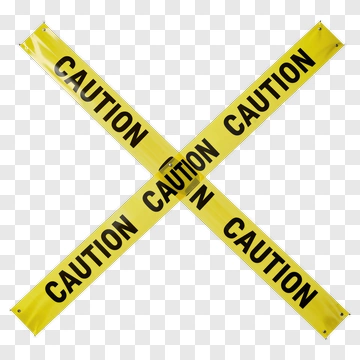 Caution Tape Crossed PNG