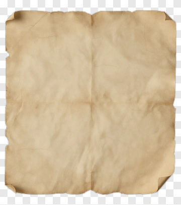 Old Folded Torn Paper PNG