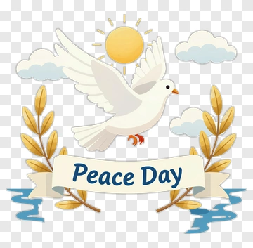 Peace Day Dove With Olive Branches PNG