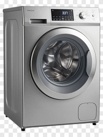 Modern Front Load Washing Machine PNG