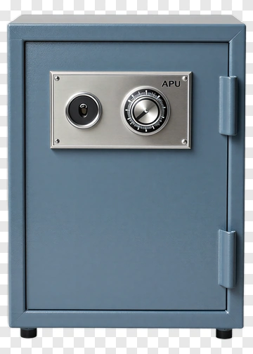 Blue Safe PNG