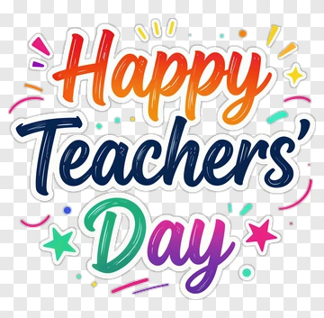 Happy Teachers' Day Celebration PNG