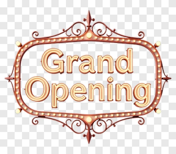 Grand Opening Neon Sign PNG