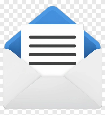Open Envelope With Letter PNG