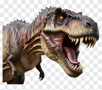 Tyrannosaurus Rex With Spines And Teeth PNG