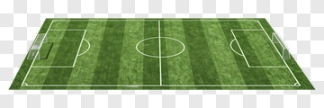 Soccer Field With Goals And Lines PNG