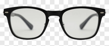 Black Frame Glasses PNG