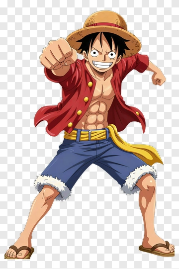 Monkey D. Luffy In Action Pose PNG