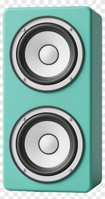 Cyan Speaker PNG