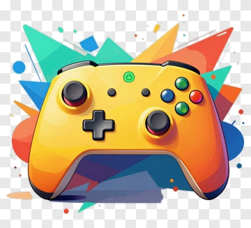 Vibrant Game Controller PNG