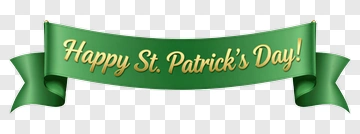 Happy St Patrick's Day Banner PNG