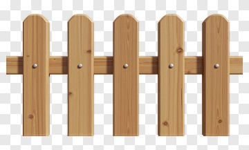 Wooden Fence With Nails PNG