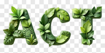 ACT With Green Leaves PNG