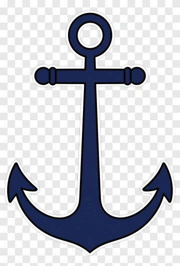 Blue Anchor PNG