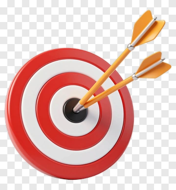 Target With Arrows In The Center PNG