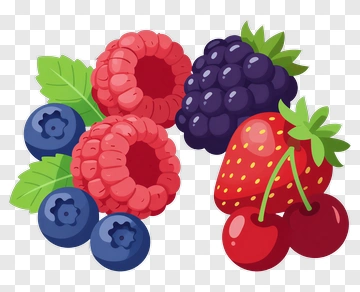 Bunch Of Colorful Berries PNG