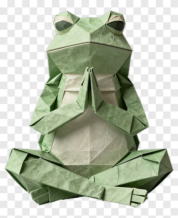 Origami Frog PNG
